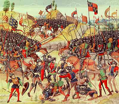 a painting of a battle scene in the 19th century