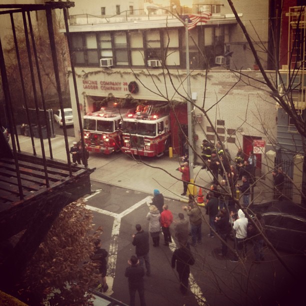 fire trucks at the scene of an accident