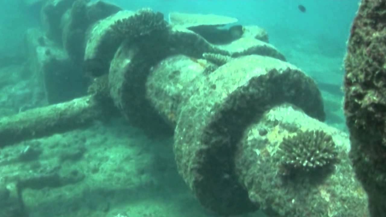 the front of a ship is being under water