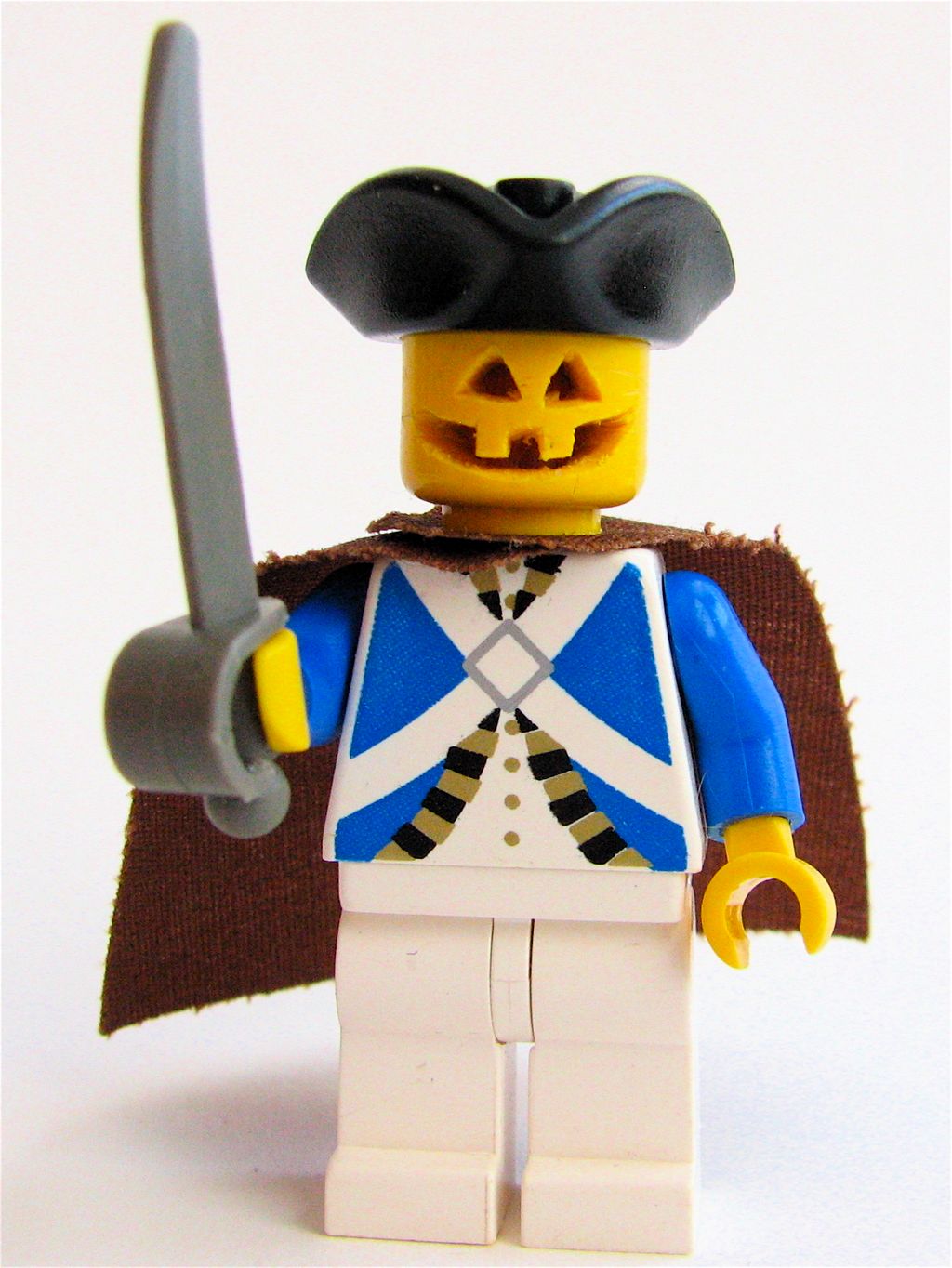 a lego man dressed as a pirate