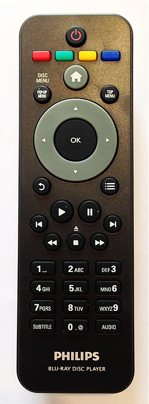 the remote control is next to a piece of music