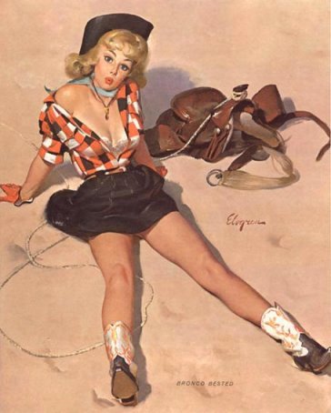 woman in plaid top and leather skirt leaning on shoe with hat on