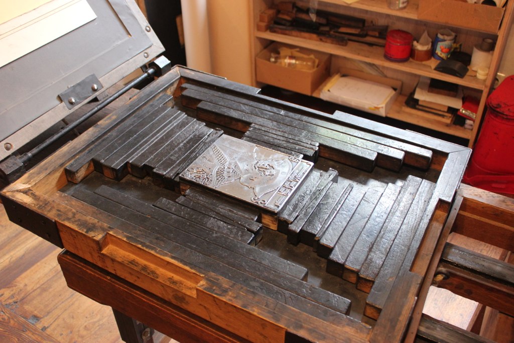 a open case sitting on top of a wooden table