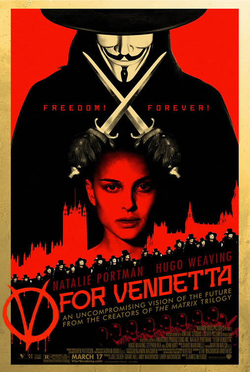 the poster for blade - d for vendette, the movie directed by director william mann