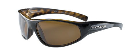 a pair of sunglasses with brown lenses on it