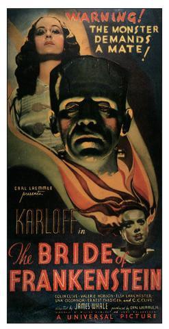 poster for the film karloffe de brinenstain framed print