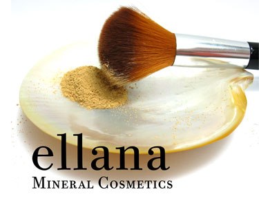 the logo for fella mineral cosmetics with a small brush