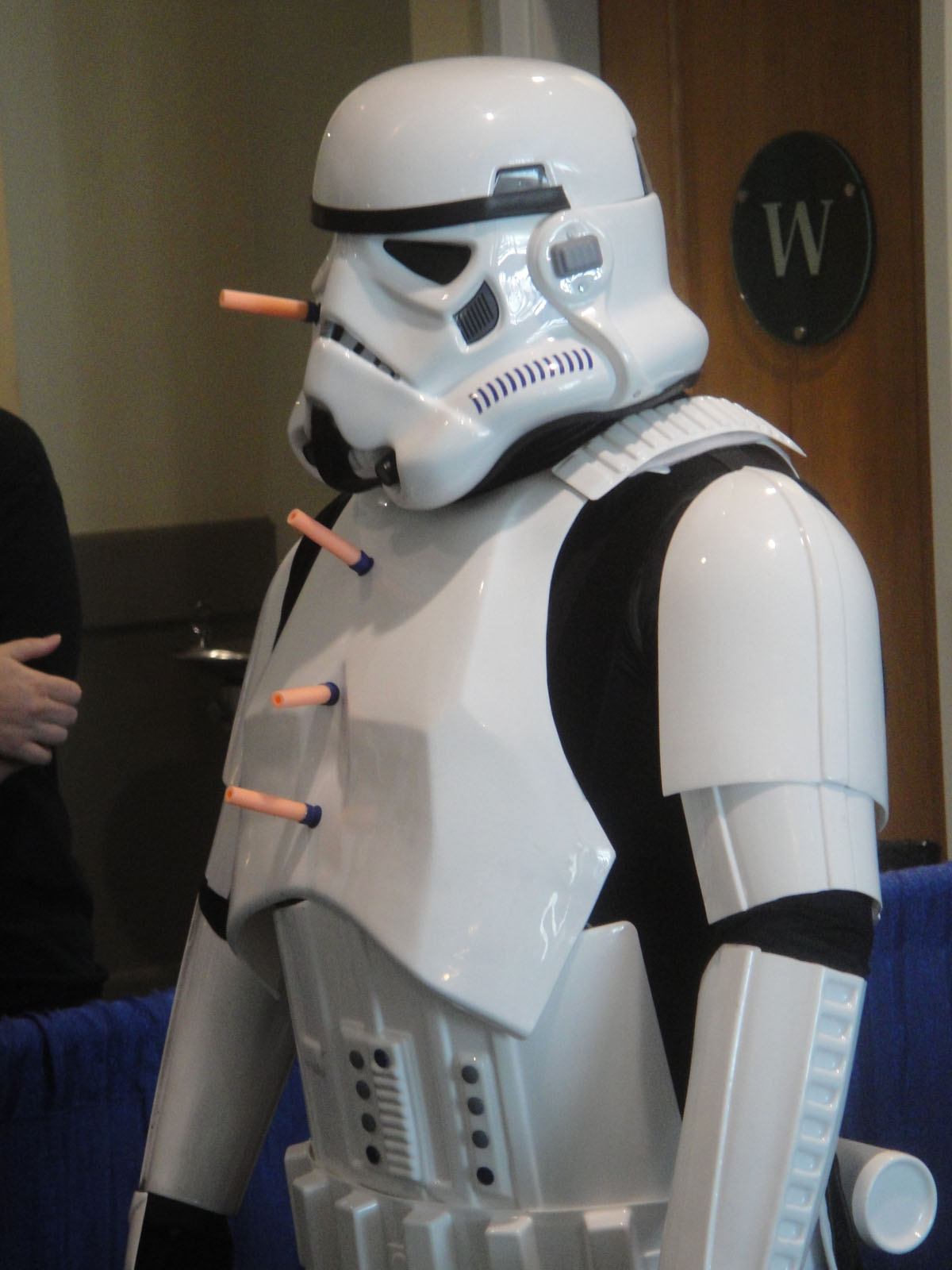 storm trooper dressed in costume and holding cigarettes