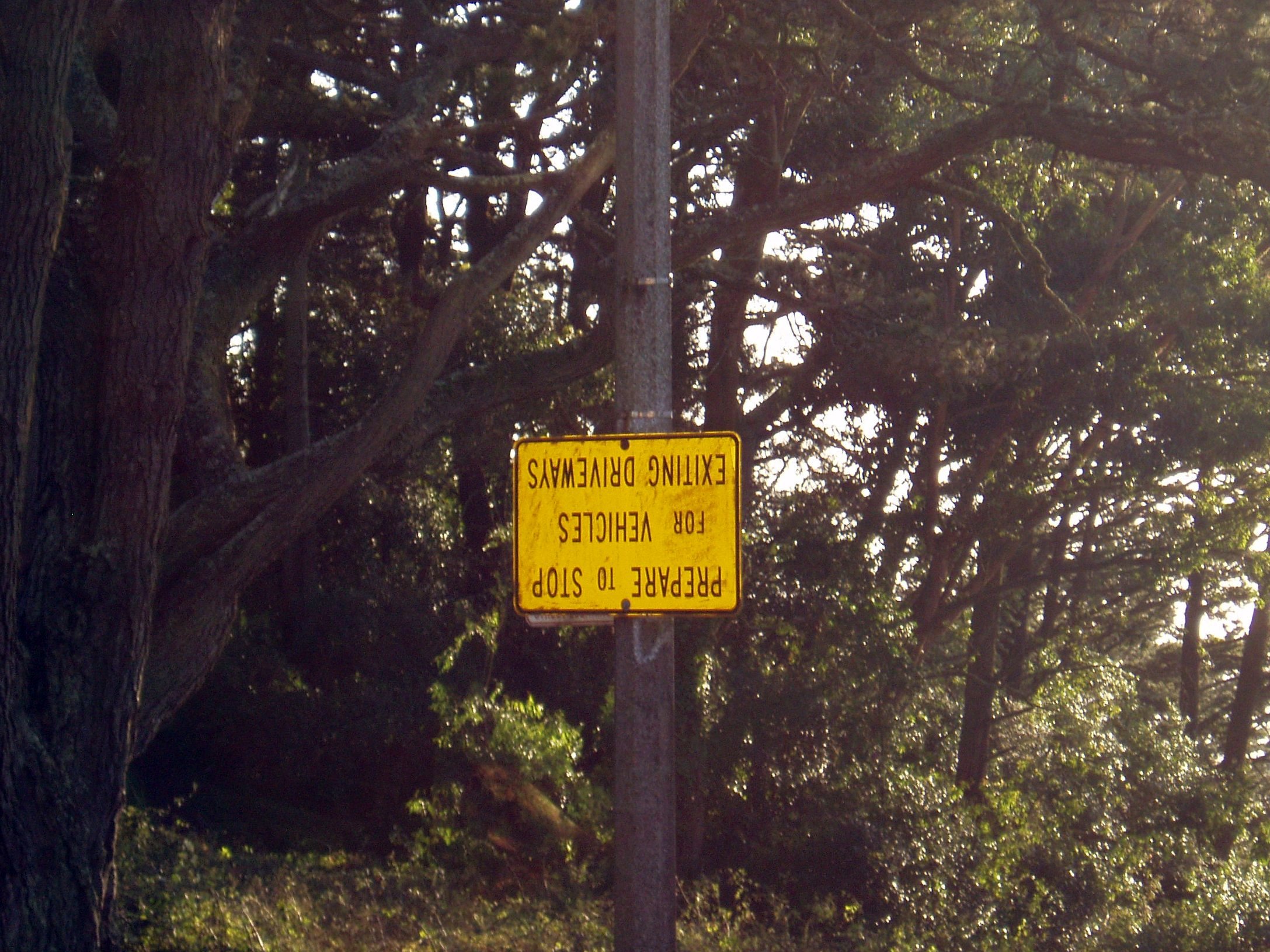a sign warning of being aware of bears
