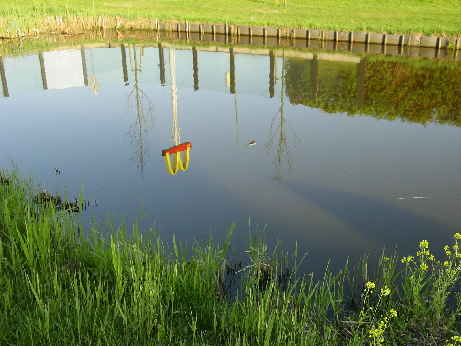 the large body of water in the field is still empty