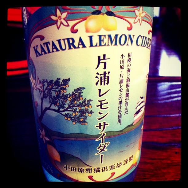 close up of the label on a bottle of lemon cid