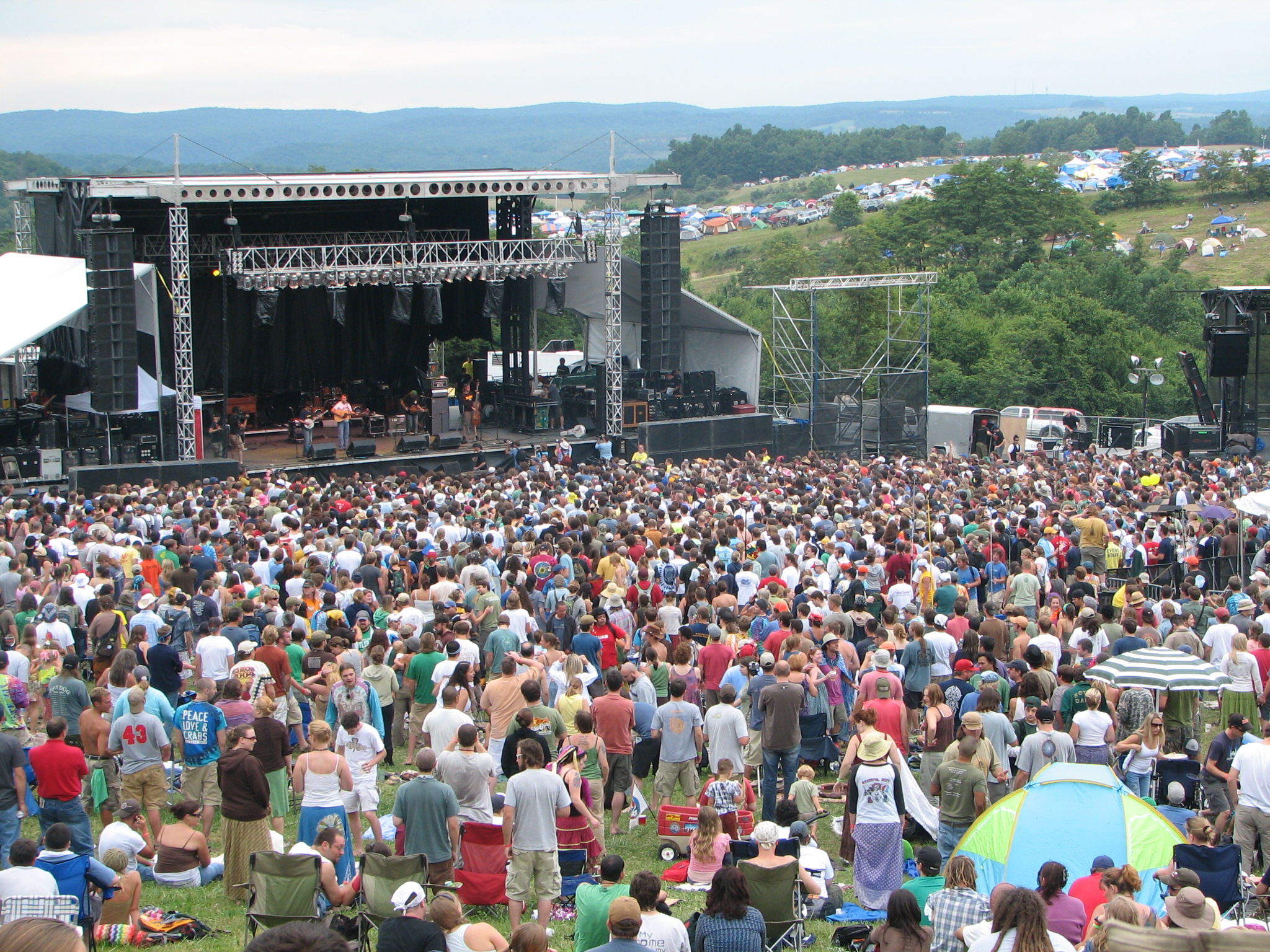 large crowd of people at a music festival