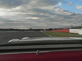 the view from a vehicle of the track
