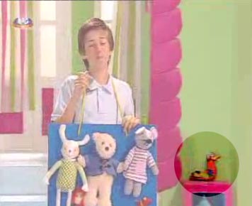 a girl holding an animated image with four stuffed animals and the words, build a bear in a box