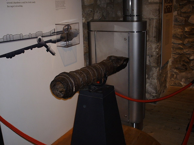 the weapon is on display in the museum