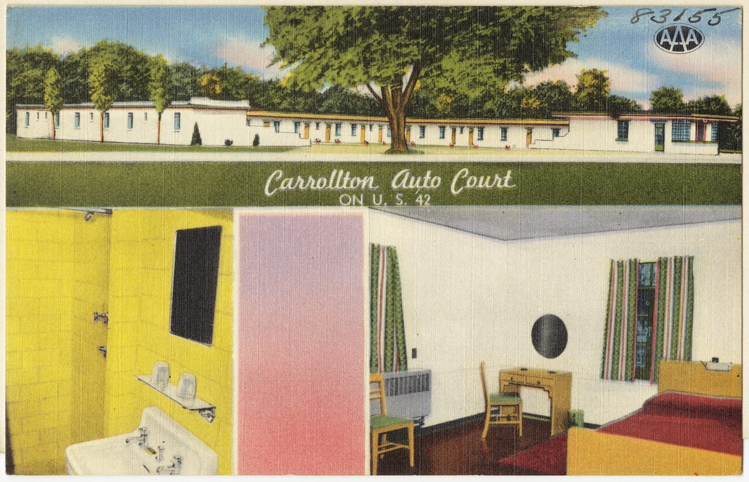 a color scheme depicting els and motels