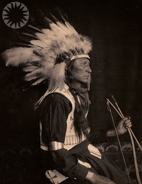 an old time po of a native american indian
