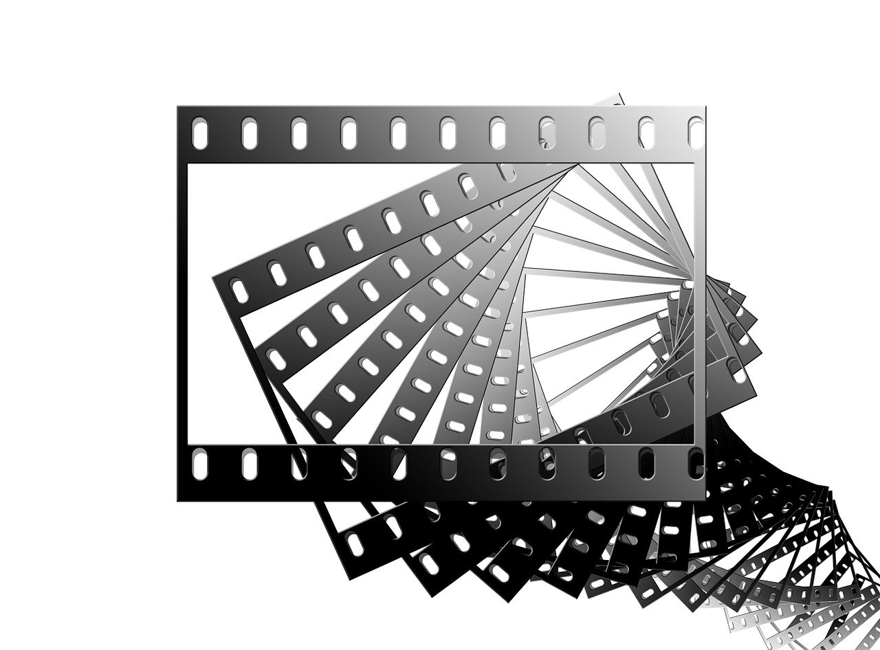 a black and white photo of a film strip, a picture, video art, octanerender 3 d, 5 5 mm photo, playful composition canon, stacked image