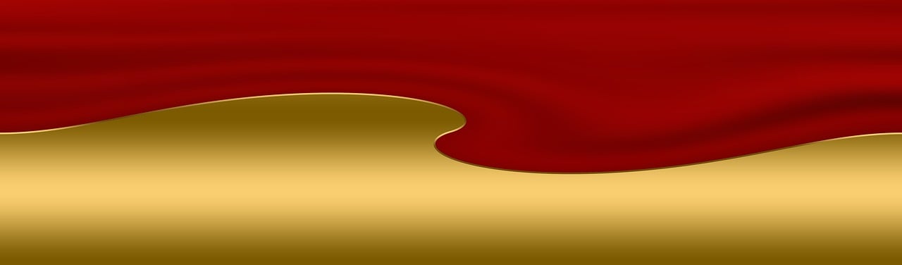 a close up of a red and gold background, a digital rendering, inspired by Anish Kapoor, trending on pixabay, two tone, gold linens, smooth illustration, iphone photo