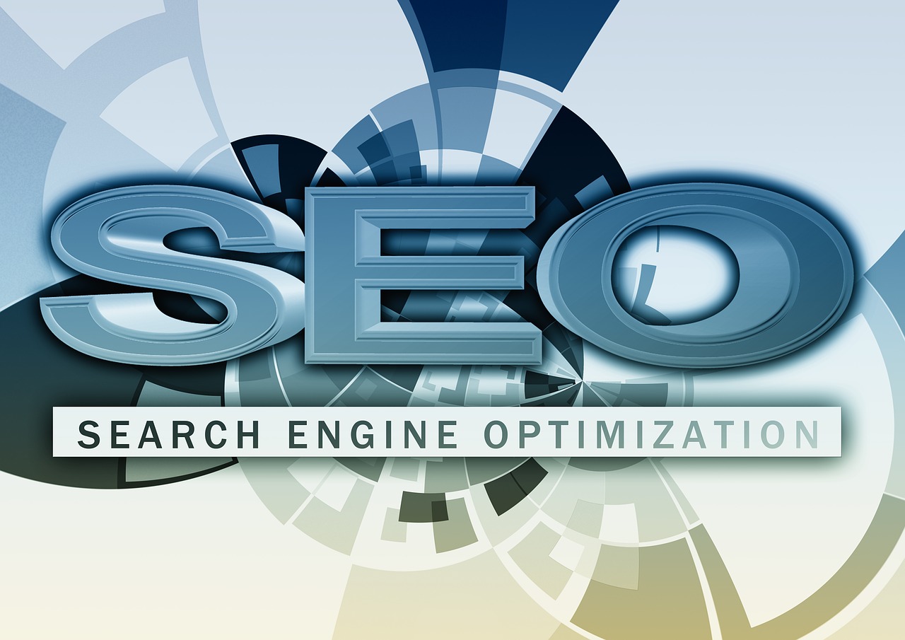 a logo that says seo search engine optimization, a digital rendering, by Mirko Rački, trending on pixabay, sots art, chicago, automotive, six-dimensional, cool marketing photo