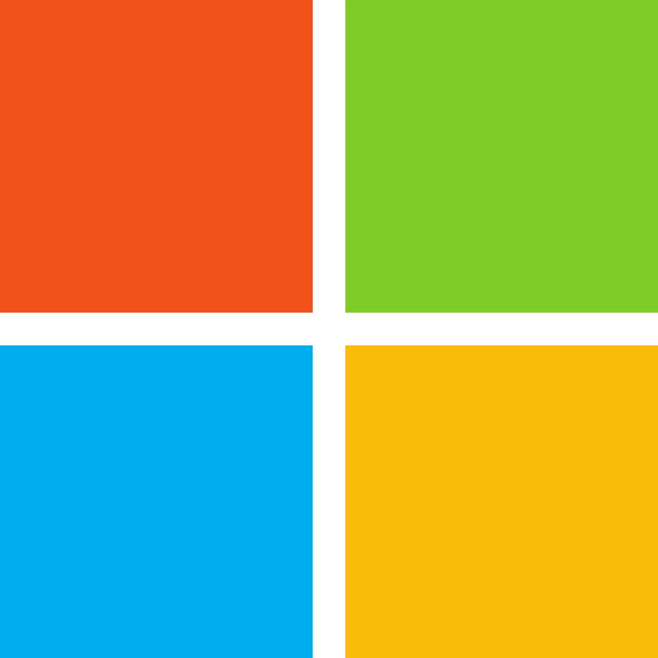a set of four different colored squares, by Karl Ballmer, microsoft windows logo, trending on imagestation, avatar image, clean logo