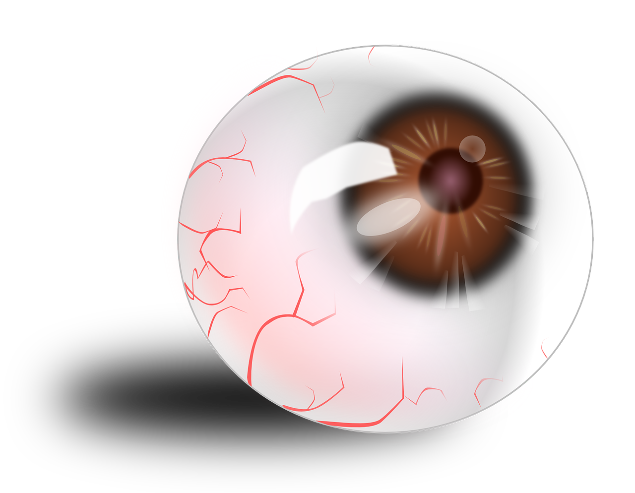 a close up of a close up of a person's eye, an illustration of, by Ayako Rokkaku, pixabay, transparent carapace, eye white). full body realistic, ((fish eye)), glass ball