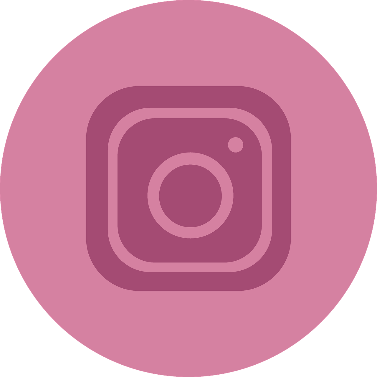 an instagram icon in a pink circle, by Winona Nelson, aestheticism, trending on gc society, dark setting, boston, emergency