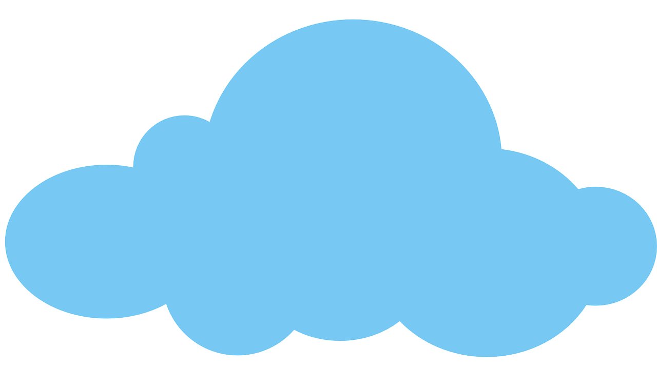 a blue cloud on a black background, a cartoon, by Steven James Petruccio, in the style saul bass, sky blue, twitter, wikimedia