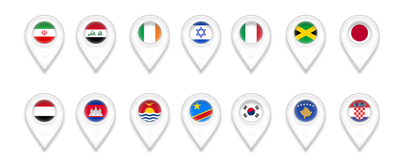a bunch of pins with flags on them, by Joseph Pisani, reddit, capcom, mediterranean features, cad, cone shaped