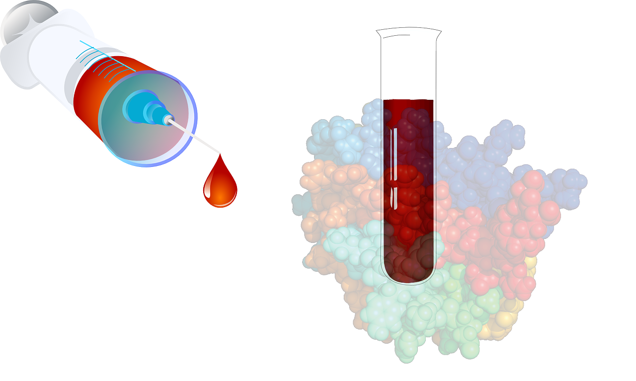 a bottle filled with liquid next to a bunch of grapes, an illustration of, by Jon Coffelt, shutterstock, process art, classic 3 d model of molecule, red blue color scheme, rgba color, microscopy