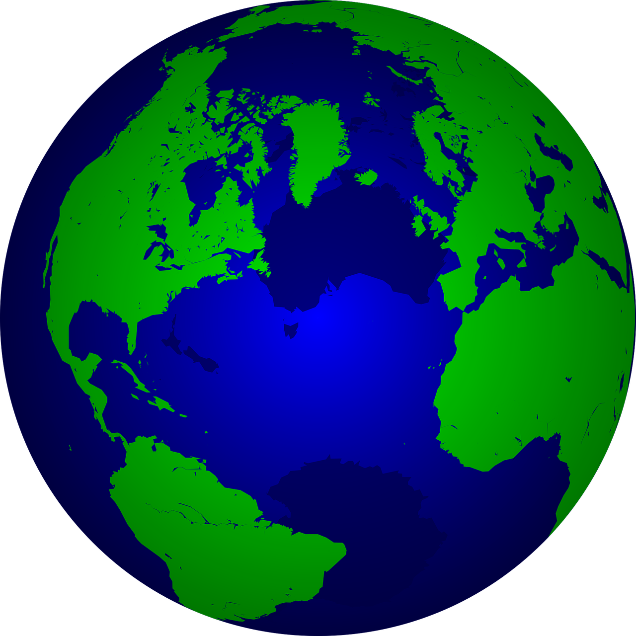a blue and green globe on a black background, a raytraced image, by Jon Coffelt, renaissance, no gradients, satellite photo, terrestrial paradise, outlined!!!
