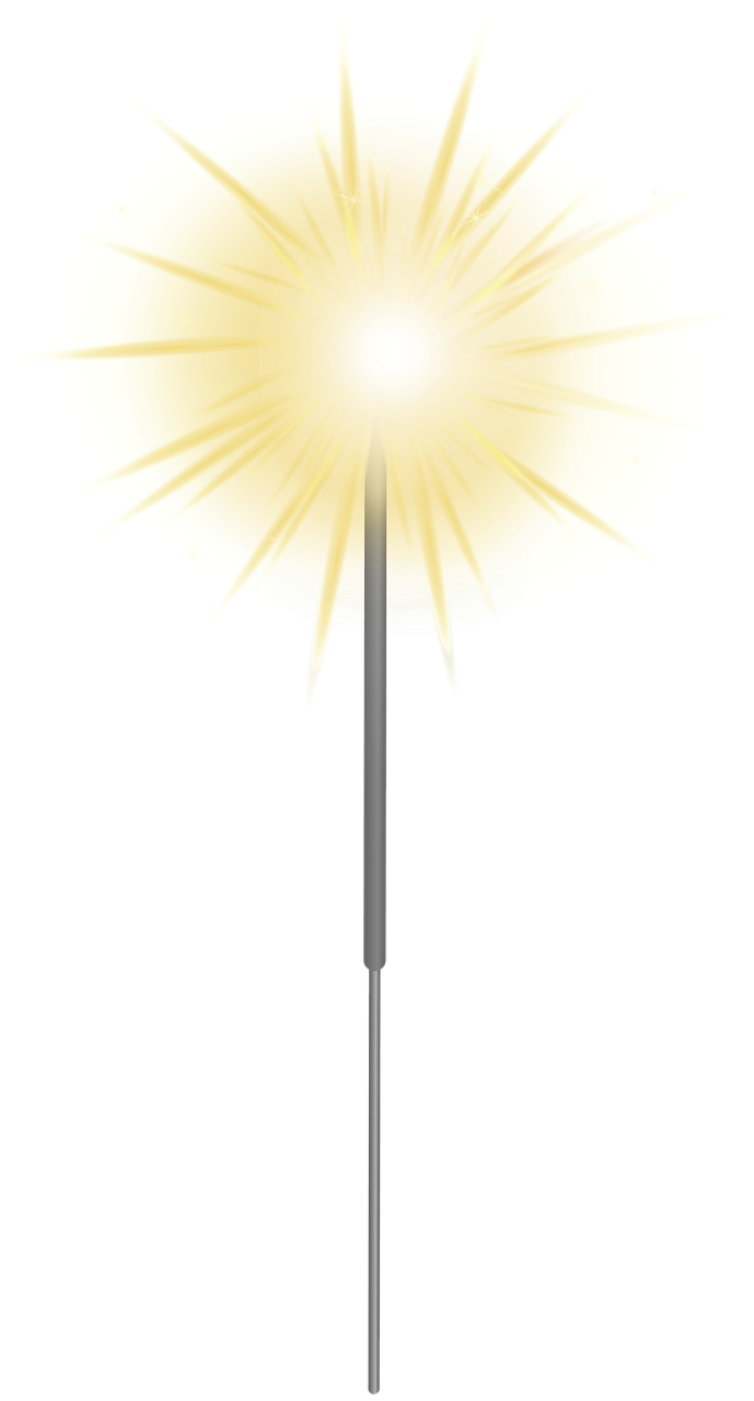 a light that is on top of a pole, an illustration of, by Aleksander Kotsis, yellow aureole, no gradients, starburst, scepter