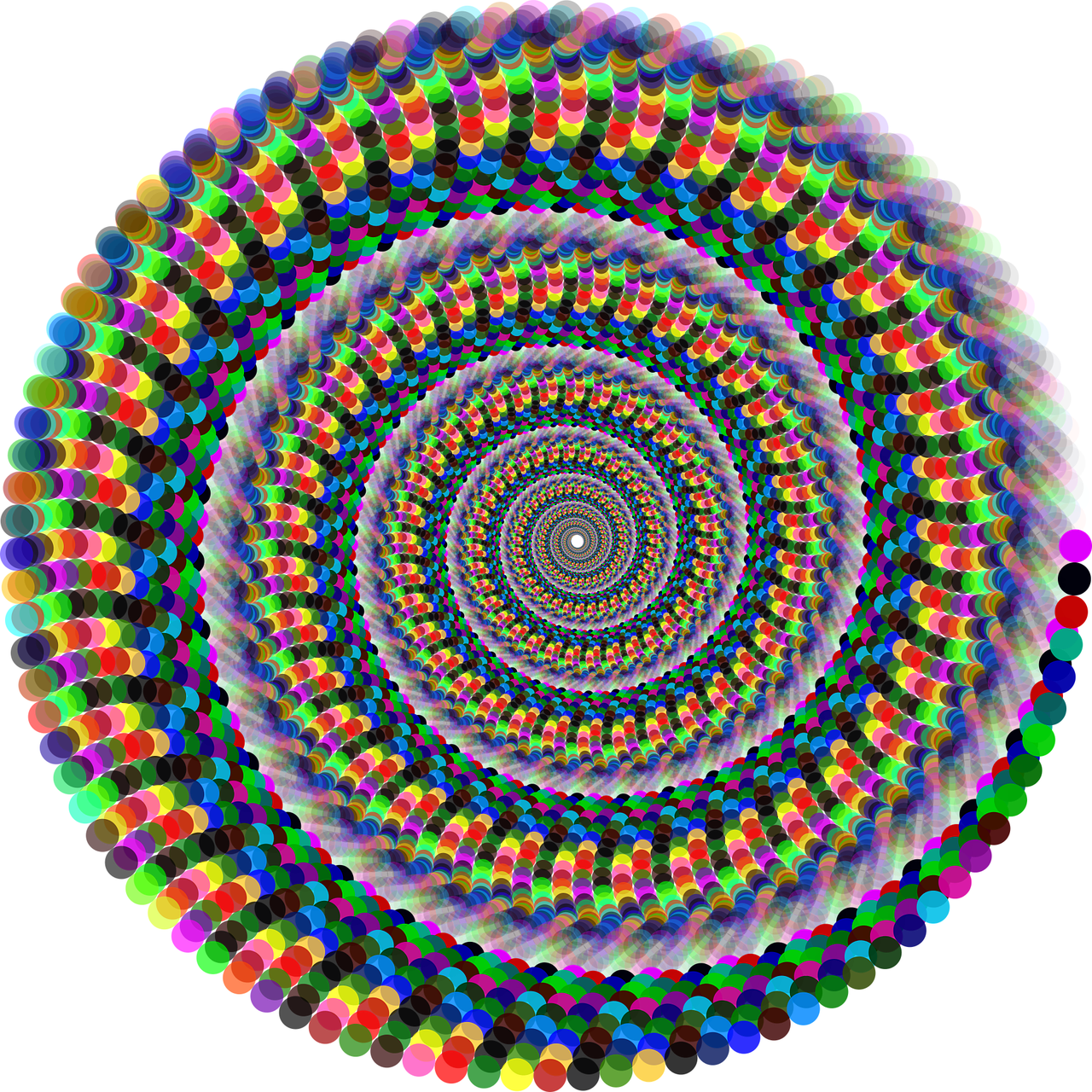 a multicolored circular design on a black background, a raytraced image, inspired by Benoit B. Mandelbrot, kinetic pointillism, spiral eyes, aaaaaaaaaaaaaaaaaaaaaa, dmt trip, mana flowing around it