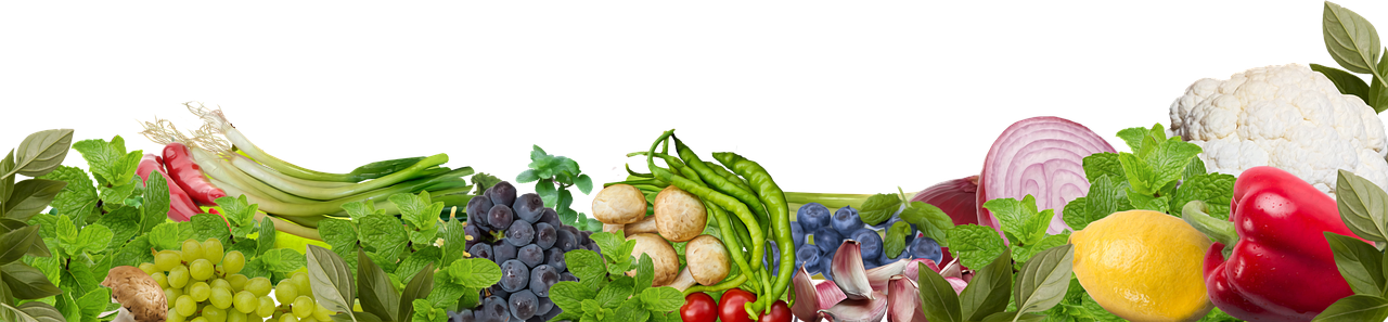 a group of vegetables sitting next to each other, a digital rendering, by Jay Hambidge, trending on pixabay, realism, banner, made of flowers and fruit, black, beans