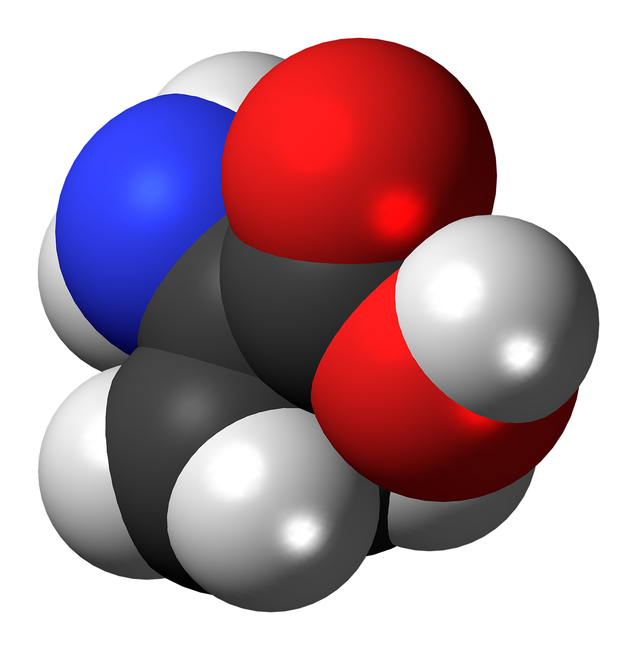a bunch of balls sitting on top of each other, a raytraced image, bauhaus, detailed chemical diagram, on a black background, wikipedia, colors red white blue and black