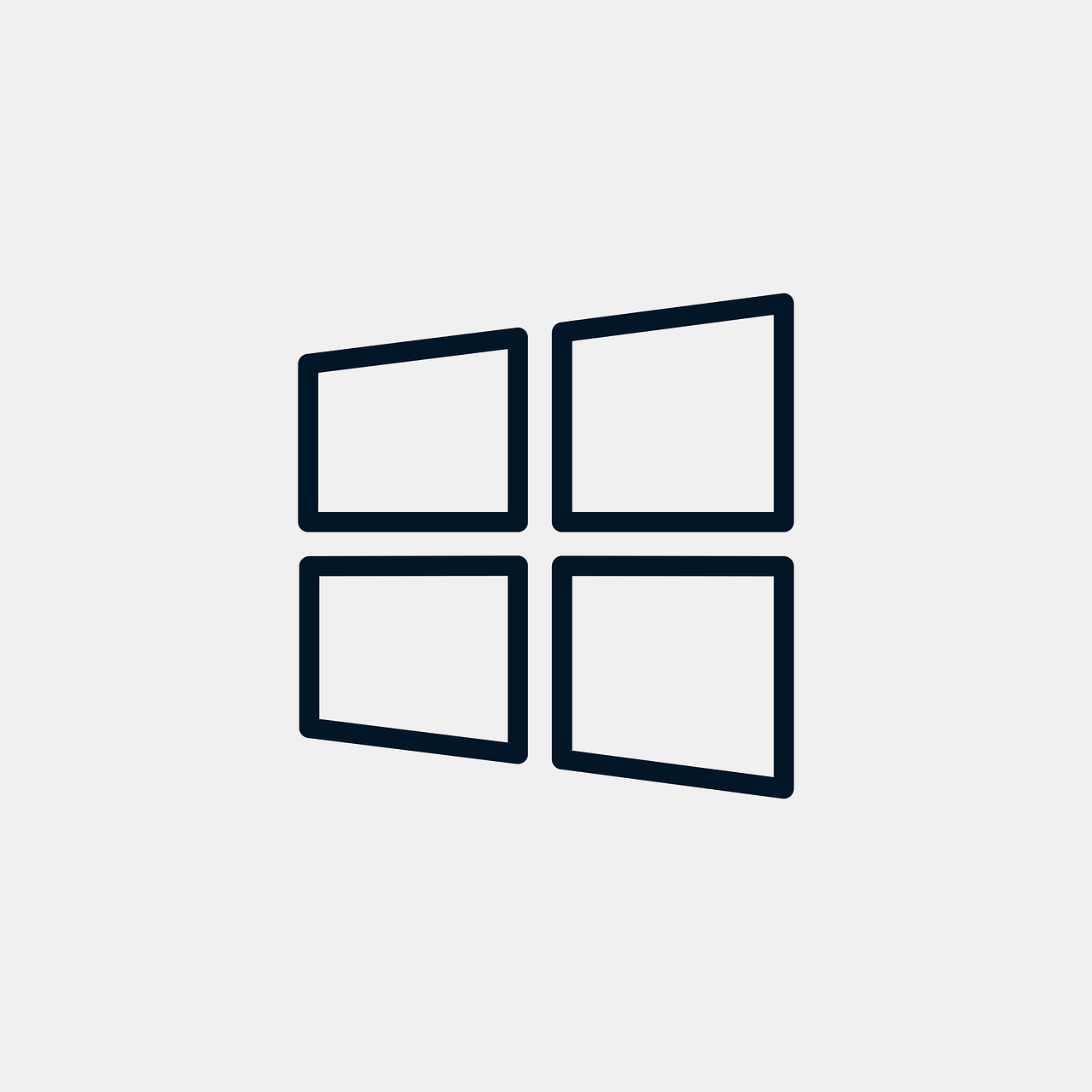 the windows logo is shown on a white background, a screenshot, unsplash, de stijl, flat icon, high definition screen capture, corporate phone app icon, framed 4 k