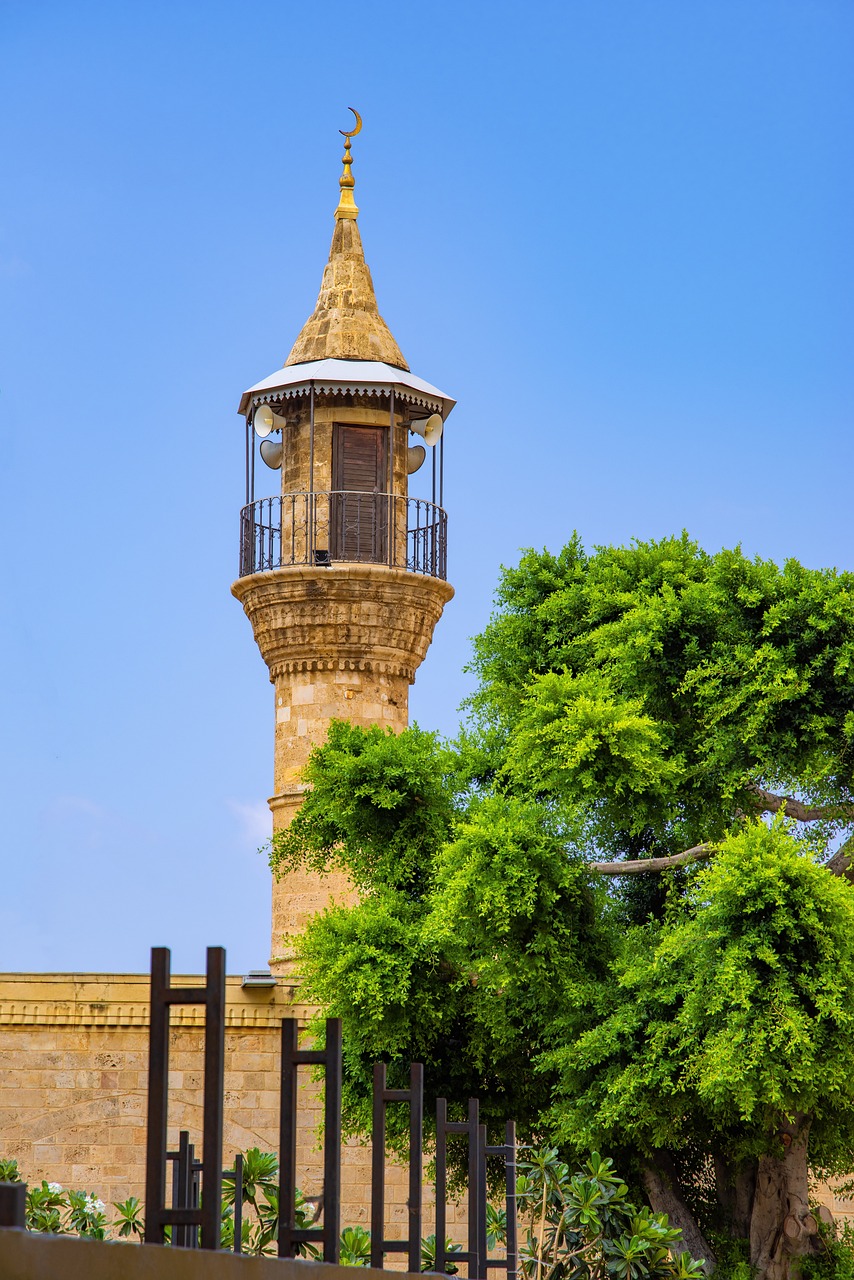 a tall tower with a clock on top of it, by Ahmed Karahisari, shutterstock, mardin old town castle, picture taken in zoo, summer day, stock photo