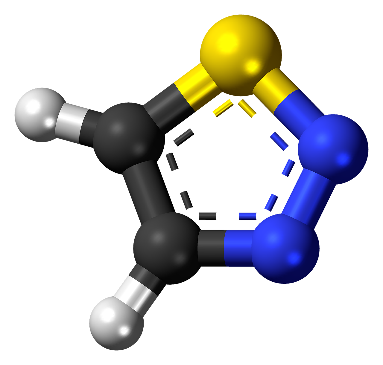 a close up of a model of a molecule, a raytraced image, flickr, synthetism, yellow and blue color scheme, black and yellow color scheme, gemini, goat