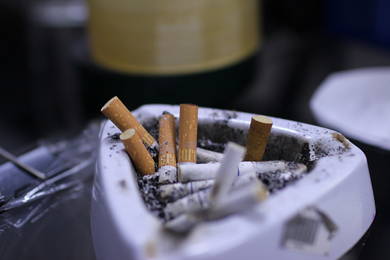 a white ashtray with cigarettes in it, happening, taken with my nikon d 3, ((still life))