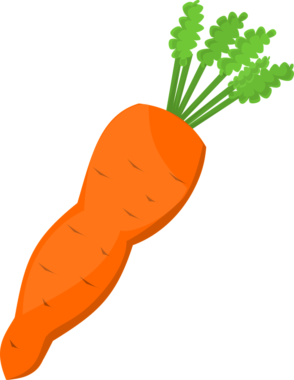 a carrot with green leaves on top of it, a digital rendering, inspired by Masamitsu Ōta, trending on pixabay, sōsaku hanga, black!!!!! background, avatar image, pepper, cornucopia