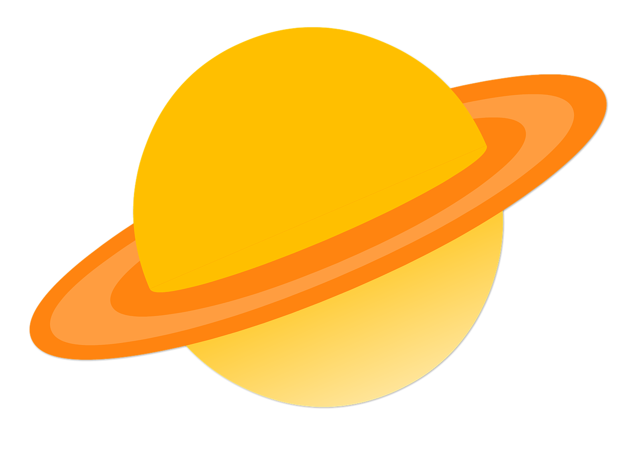 a yellow saturn with a ring around it, inspired by Xul Solar, bauhaus, orange planet, toei, deep space exploration!!!, no type