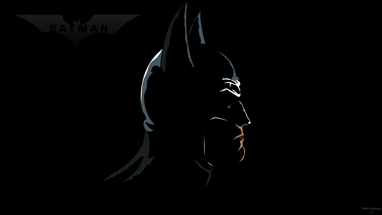 a close up of a batman logo on a black background, vector art, deviantart, minimalism, beautiful man, looking to his side, hard light digital painting, he is wearing a black