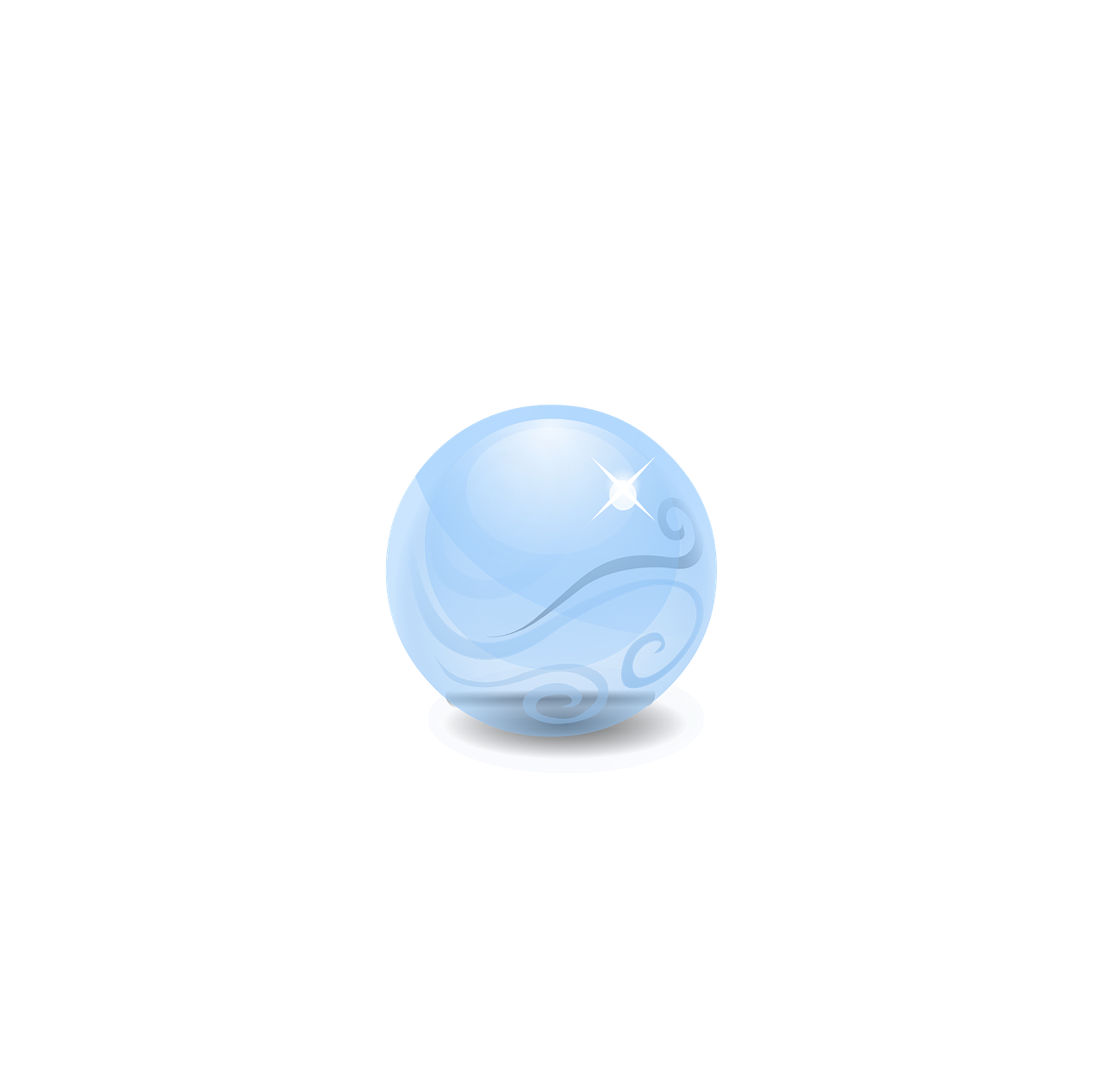 a blue ball sitting on top of a table, concept art, inspired by Aquirax Uno, purism, app icon, water flowing, merlin, pixel