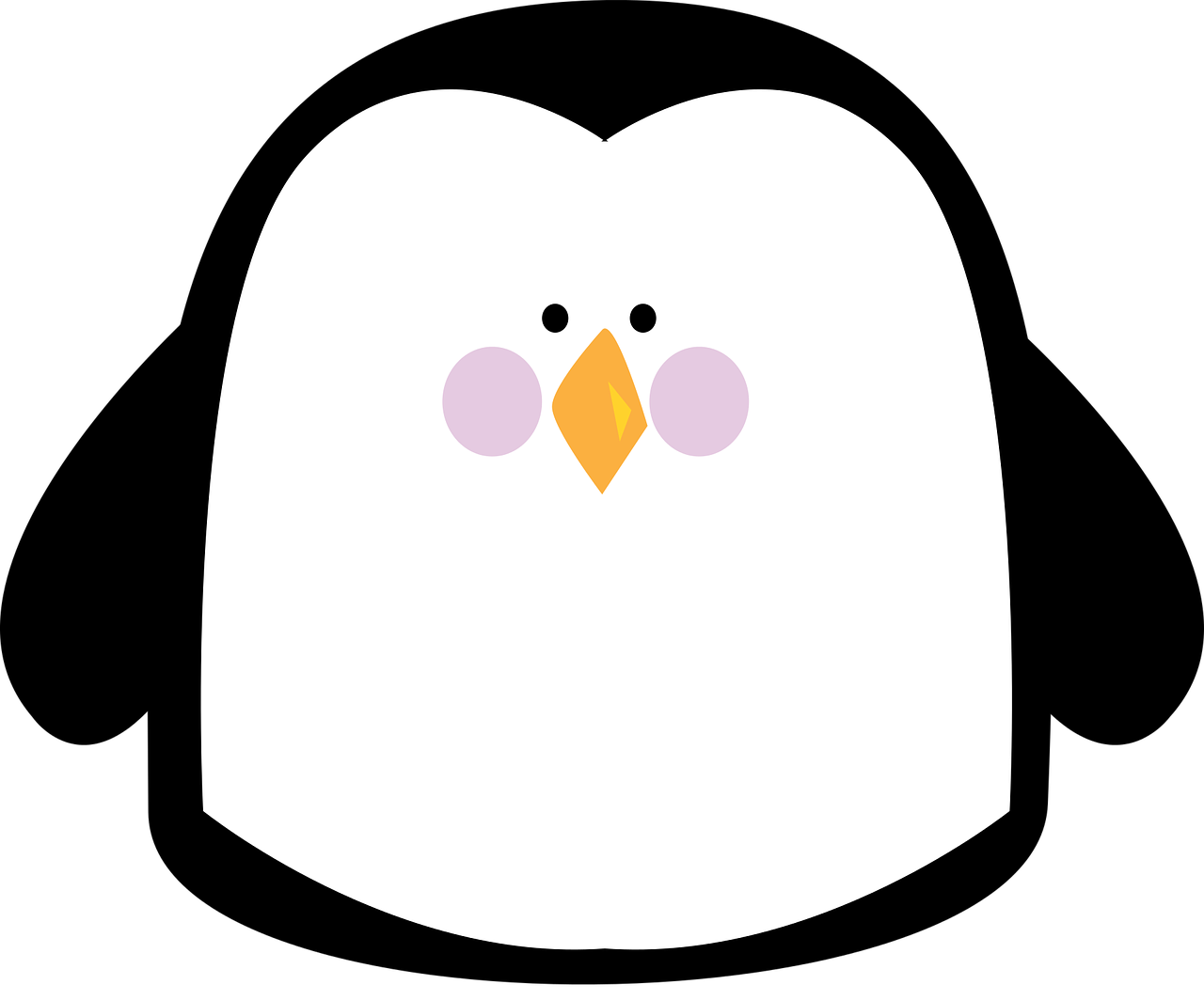 a close up of a penguin's face on a black background, inspired by Luma Rouge, tumblr, mingei, squishmallow, isolated on white background, white dove, perfect face template