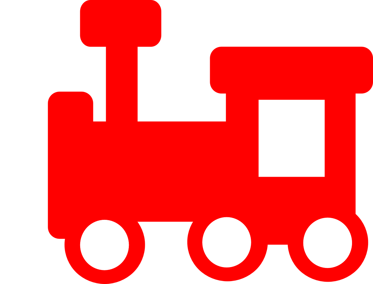 a red toy train on a black background, inspired by João Artur da Silva, figuration libre, clipart icon, red and white and black colors, boxcar on the railroad, 4yr old