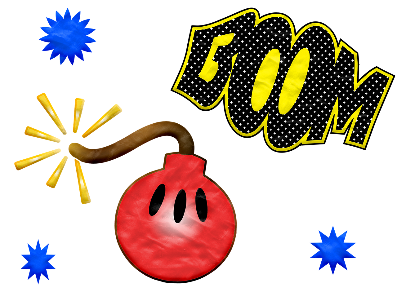 a red bomb with a wooden stick sticking out of it, a digital rendering, inspired by Irvin Bomb, shock art, saul goodman in super mario 64, fireworks, iterations = 5 0 0 0, she is a gourd