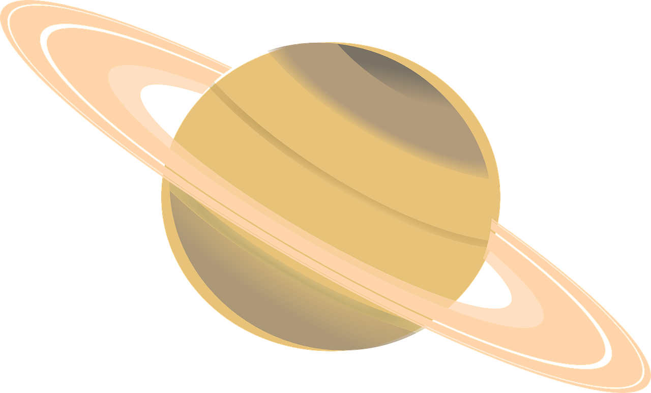 a saturn planet with a ring around it, an illustration of, inspired by Masamitsu Ōta, golden, various posed, side, exterior