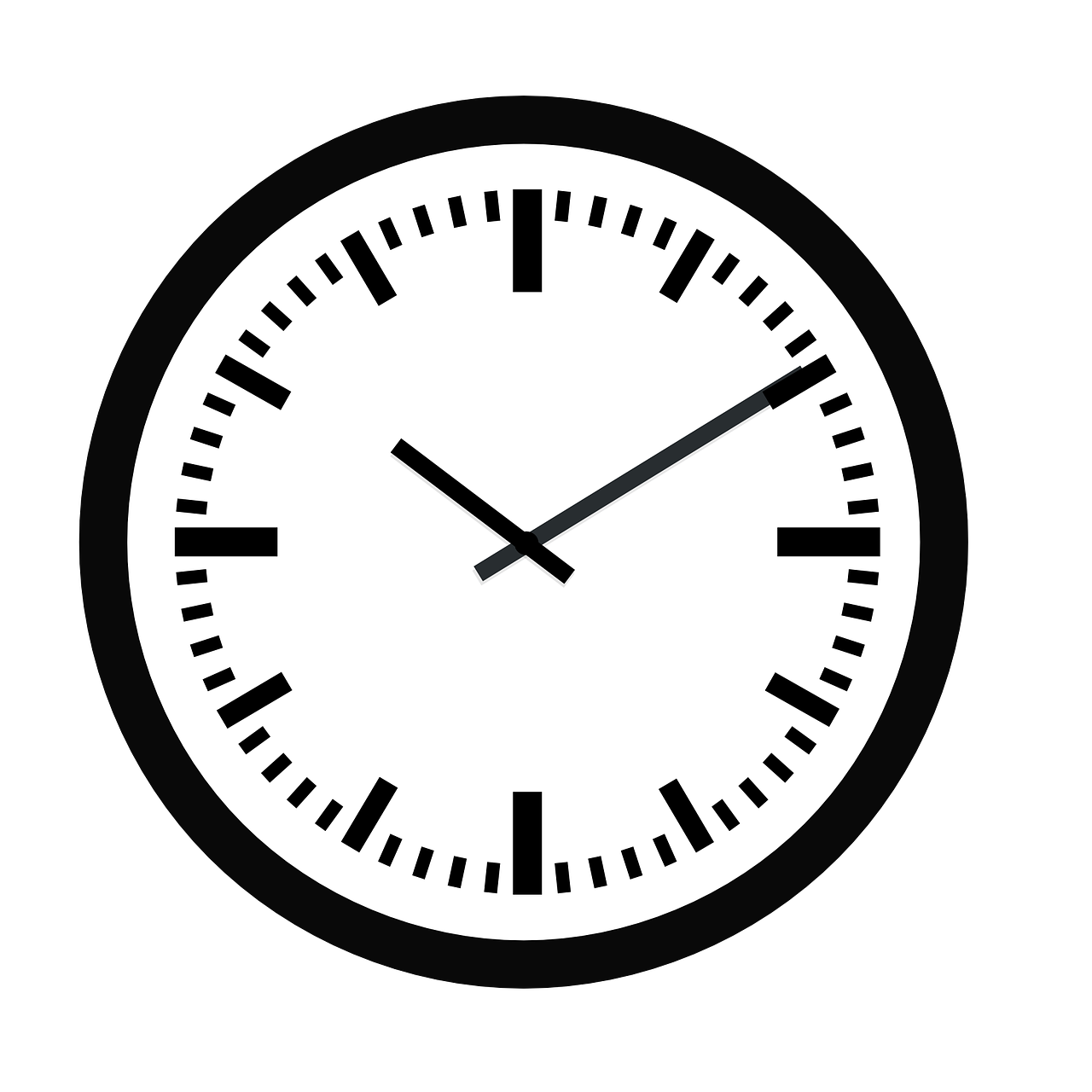 a black and white clock on a black background, a digital rendering, by Andrei Kolkoutine, minimalism, train station background, no gradients, slightly rounded face, wall