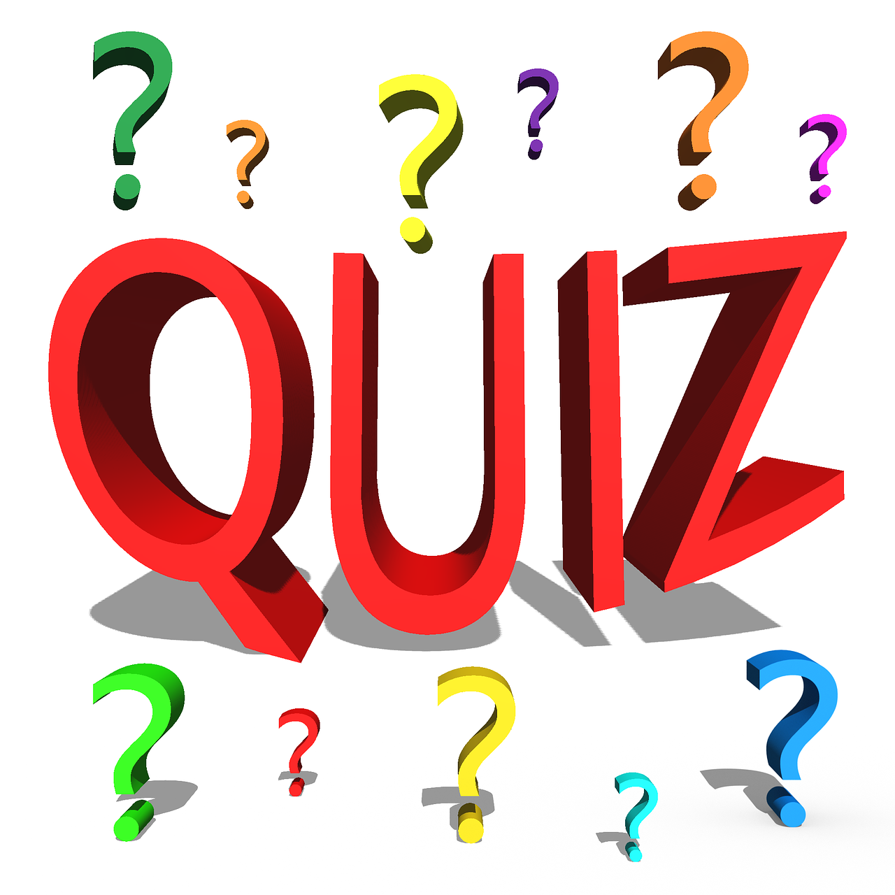 a group of question marks surrounding the word quiz, figure, can, compressed jpeg, flash image