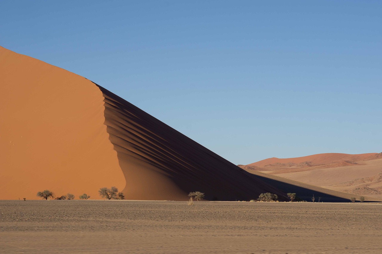 a large sand dune in the middle of a desert, a picture, by Peter Churcher, 1128x191 resolution, taken with canon eos 5 d, a gigantic wall, safari background